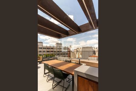 Studio para alugar com 27m², 1 quarto e sem vaga Studio para alugar com 27m², 1 quarto e sem vagaÁrea Comum - Churrasqueira