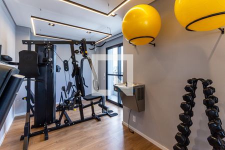Studio para alugar com 27m², 1 quarto e sem vaga Studio para alugar com 27m², 1 quarto e sem vagaÁrea Comum - Academia