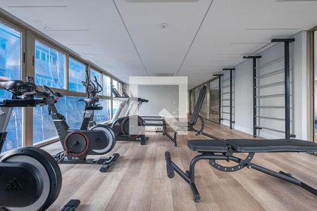 Studio para alugar com 25m², 1 quarto e sem vaga Studio para alugar com 25m², 1 quarto e sem vagaAcademia