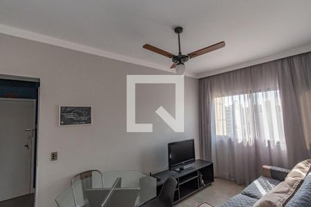 Sala de Estar/Jantar de apartamento à venda com 1 quarto, 61m² em Vila Itapura, Campinas