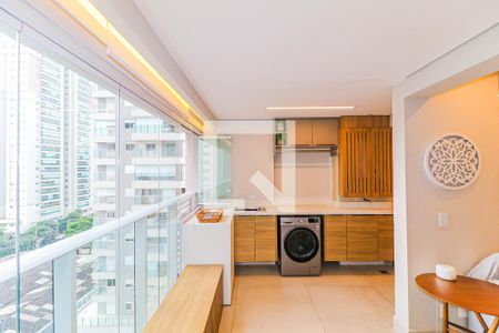Varanda de apartamento para alugar com 2 quartos, 65m² em Jardim Caravelas, São Paulo