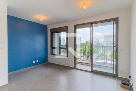 Sala/Cozinha de apartamento à venda com 1 quarto, 37m² em Santo Amaro, São Paulo