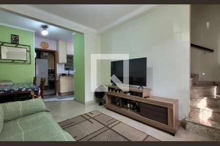Sala de casa de condomínio à venda com 2 quartos, 67m² em Vila Homero Thon, Santo André