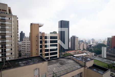 Sala - Vista de apartamento para alugar com 1 quarto, 38m² em Consolação, São Paulo