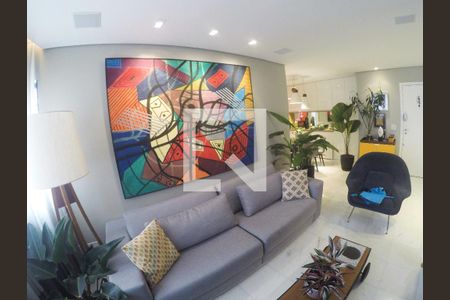 Sala de apartamento à venda com 3 quartos, 87m² em Vila da Serra, Nova Lima