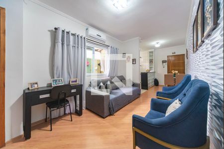 Sala de apartamento à venda com 2 quartos, 56m² em Vila Lutécia, Santo André