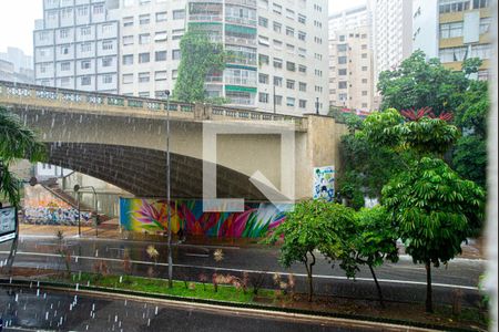 Vista da Sala de apartamento para alugar com 1 quarto, 27m² em Bela Vista, São Paulo