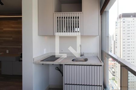 Cozinha/Varanda  de apartamento à venda com 1 quarto, 26m² em Vila Nova Conceição, São Paulo