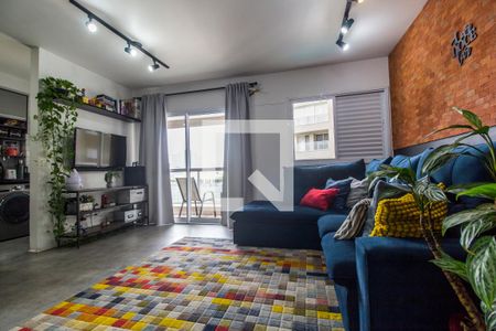 Sala de TV de apartamento para alugar com 1 quarto, 62m² em Bethaville I, Barueri