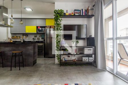 Sala de TV de apartamento à venda com 1 quarto, 62m² em Bethaville I, Barueri
