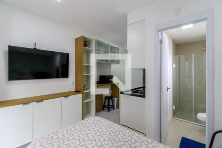 Sala/Quarto de kitnet/studio para alugar com 1 quarto, 26m² em Brooklin Paulista, São Paulo