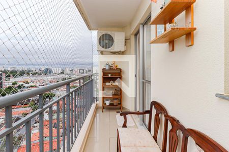 Varanda da sala  de apartamento para alugar com 2 quartos, 59m² em Jardim Augusta, São José dos Campos