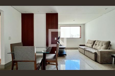 sala de apartamento à venda com 2 quartos, 60m² em Belvedere, Belo Horizonte