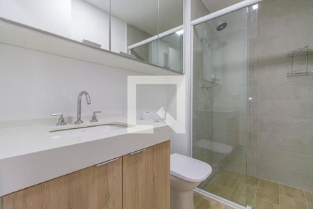 Banheiro de kitnet/studio à venda com 1 quarto, 25m² em Campo Belo, São Paulo
