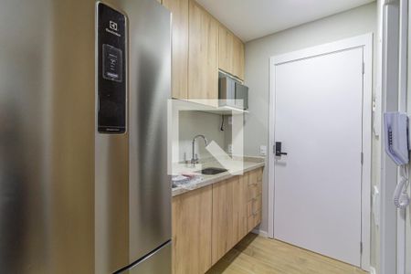 Cozinha de kitnet/studio à venda com 1 quarto, 25m² em Campo Belo, São Paulo