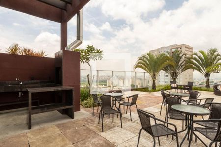 Área comum - Churrasqueira de kitnet/studio para alugar com 1 quarto, 38m² em Vila Augusta, Guarulhos