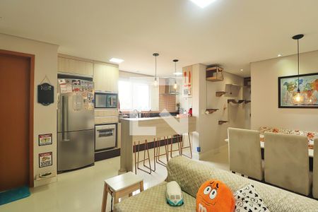 Sala de apartamento à venda com 3 quartos, 85m² em Campestre, Santo André