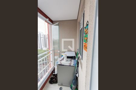 Varanda  de apartamento à venda com 2 quartos, 46m² em Parque das Nações, Santo André