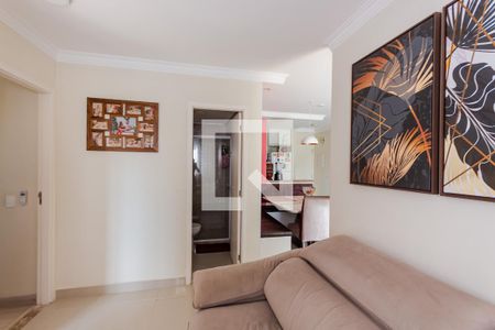 Sala de TV de apartamento à venda com 2 quartos, 61m² em Vila Curuca, Santo André
