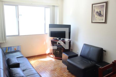 Sala de apartamento para alugar com 1 quarto, 54m² em Centro, São Vicente