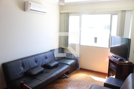 Sala de apartamento para alugar com 1 quarto, 54m² em Centro, São Vicente