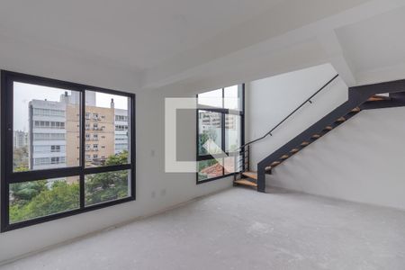 Sala de apartamento à venda com 1 quarto, 120m² em Auxiliadora, Porto Alegre