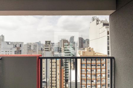 Varanda da Sala de apartamento para alugar com 1 quarto, 35m² em Consolação, São Paulo