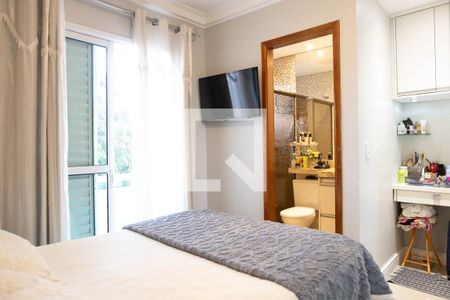 Suite de apartamento para alugar com 3 quartos, 118m² em Parque São Vicente, Mauá
