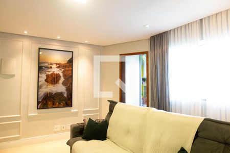 Sala de apartamento para alugar com 3 quartos, 119m² em Parque São Vicente, Mauá