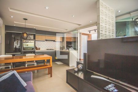 Piso superior - Sala / Cozinha de apartamento à venda com 2 quartos, 110m² em Vila Monte Alegre, São Paulo