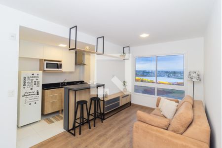 Sala de apartamento para alugar com 2 quartos, 70m² em Marechal Rondon, Canoas