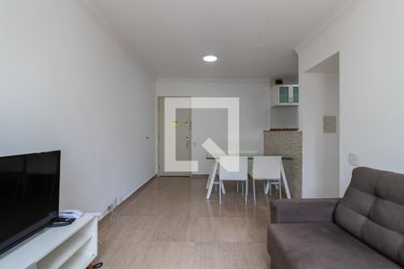 Sala de apartamento para alugar com 1 quarto, 55m² em Indianópolis, São Paulo