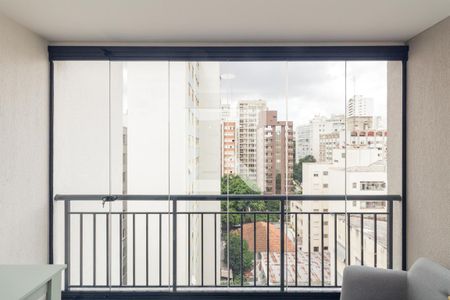 Varanda do Studio de kitnet/studio para alugar com 1 quarto, 30m² em Consolação, São Paulo