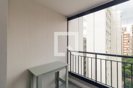 Varanda do Studio de kitnet/studio para alugar com 1 quarto, 30m² em Consolação, São Paulo