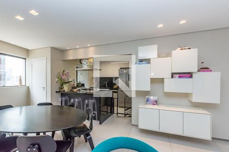 Sala de apartamento à venda com 2 quartos, 88m² em Vila da Serra, Nova Lima