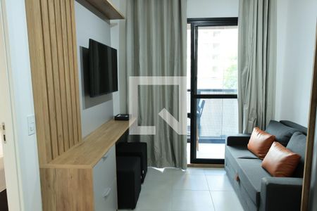 Sala de apartamento para alugar com 1 quarto, 32m² em Vila Olímpia, São Paulo