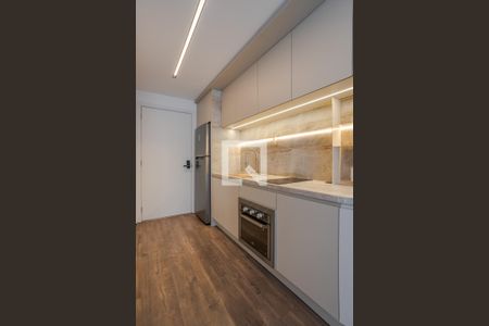 Cozinha de kitnet/studio à venda com 1 quarto, 24m² em Auxiliadora, Porto Alegre