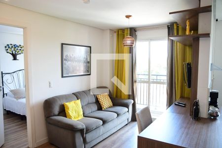 Sala de apartamento para alugar com 1 quarto, 38m² em Granja Viana, Cotia