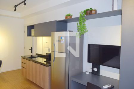 Quarto/Cozinha de kitnet/studio à venda com 1 quarto, 27m² em Pinheiros, São Paulo