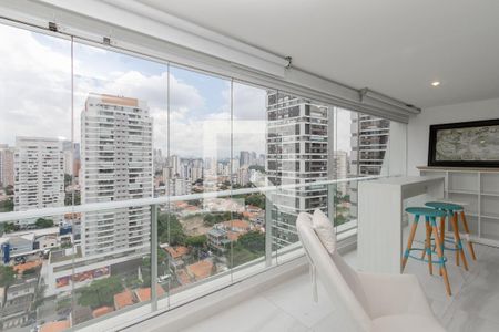 Varanda de kitnet/studio para alugar com 1 quarto, 47m² em Cidade Monções, São Paulo