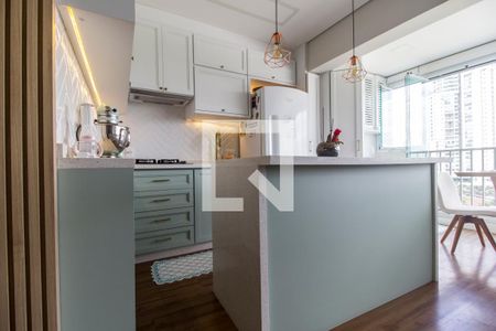 Apartamento à venda com 70m², 2 quartos e 2 vagasDetalhe da cozinha