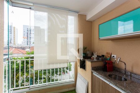 Varanda da Sala de apartamento à venda com 2 quartos, 61m² em Tatuapé, São Paulo