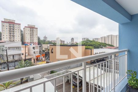Varanda da sala  de apartamento à venda com 2 quartos, 60m² em Conceição, Diadema