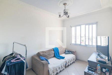 Sala de Estar de apartamento à venda com 2 quartos, 53m² em Vila Alzira, Santo André