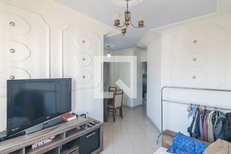 Sala de Estar de apartamento à venda com 2 quartos, 53m² em Vila Alzira, Santo André