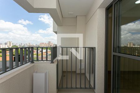 Varanda de kitnet/studio para alugar com 1 quarto, 27m² em Chácara Seis de Outubro, São Paulo