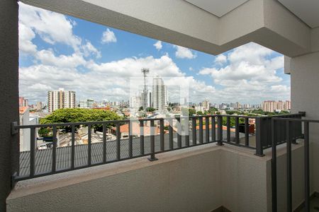 Varanda de kitnet/studio à venda com 1 quarto, 27m² em Chácara Seis de Outubro, São Paulo