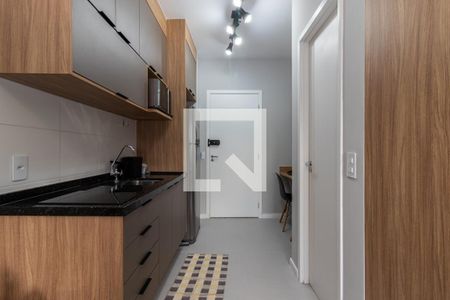 Cozinha de kitnet/studio à venda com 1 quarto, 24m² em Vila Olímpia, São Paulo
