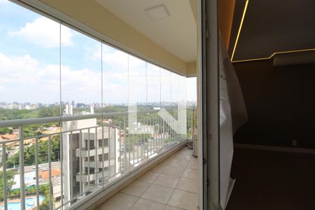 Varanda da Sala de apartamento para alugar com 1 quarto, 75m² em Indianópolis, São Paulo