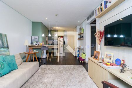 Sala de apartamento para alugar com 1 quarto, 54m² em Cidade Monções, São Paulo